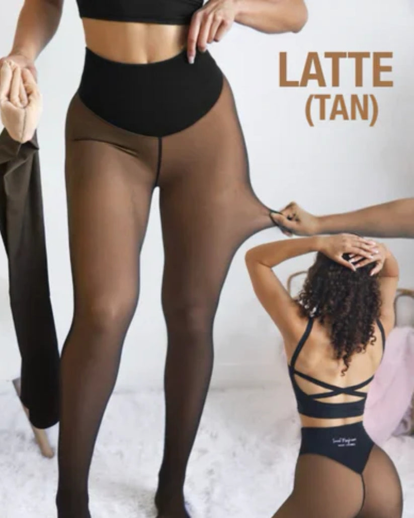 Wyszczuplające legginsy z polarem, które wygładzają i redukują cellulit.