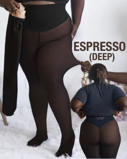 Wyszczuplające legginsy z polarem, które wygładzają i redukują cellulit.